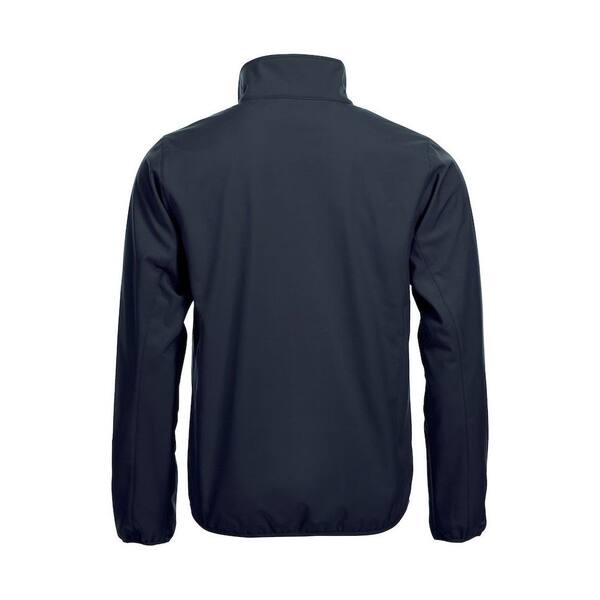 Basic Softshell Clique Basic inclusief bedrukking donkerblauw maat S