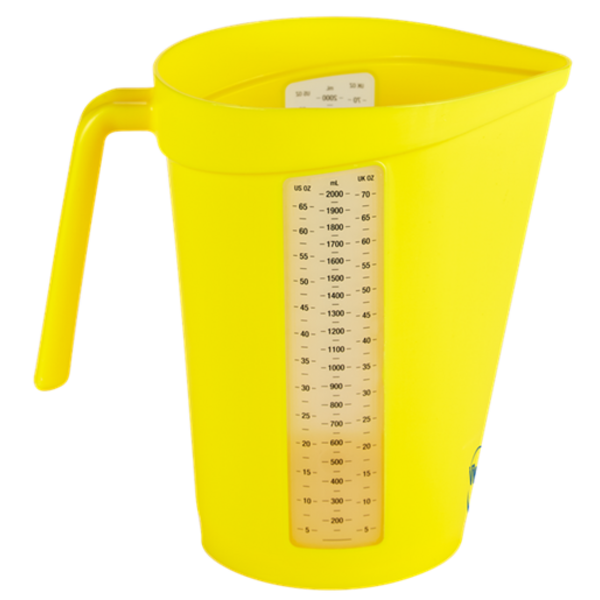 Vikan maatbeker 2 liter geel 140x225x215 mm (60006)