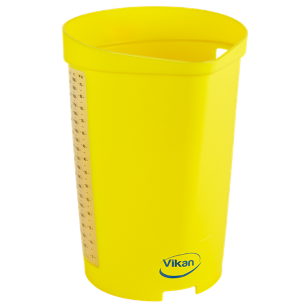 Vikan maatbeker 2 liter geel 140x225x215 mm (60006)