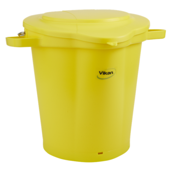 Vikan hygiene deksel voor emmer geel 20 liter (56936)