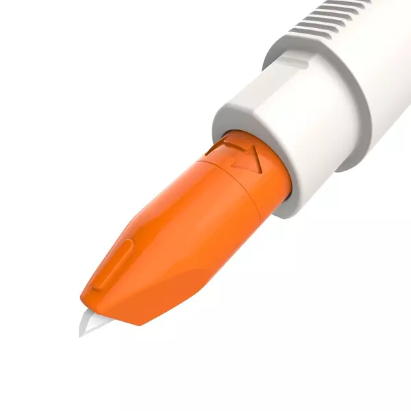 Veiligheidsmessen detecteerbaar Slice Precision Cutter oranje (10416)