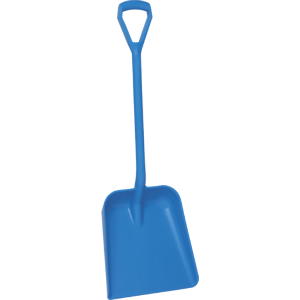 Vikan schep D-greep met korte steel hoogte 1.035 mm blauw (56233)