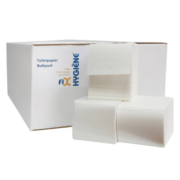 Handdoekrollen 2-laags cellulose tissue wit verlijmd 23cm x 140m 6rol p/doos
