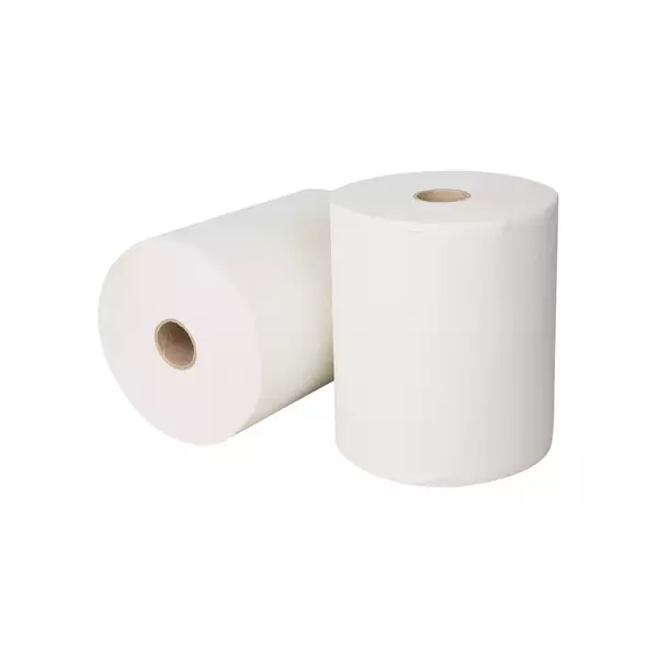 Handdoekrol cellulose wit 2-laags 140 meter (per 6 rollen)