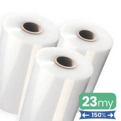 Machinefolie 23my 50cm Transparant 150% Outside cling