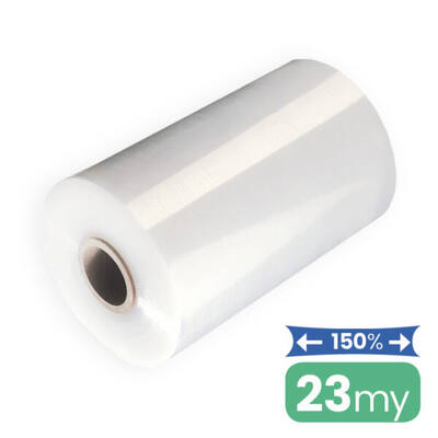 Machinefolie 23my 50cm x 1.500m 150% Transparant