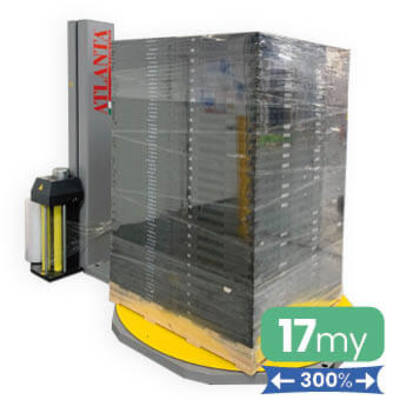 Machinefolie 17my 50cm x 2.000m Transparant rek 300%
