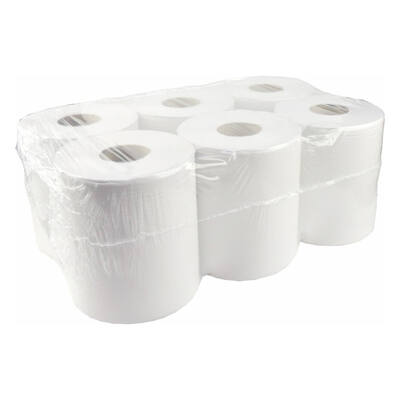 Poetspapier midi-rol 1-laags wit 19cm x 300m (per 6 rollen)