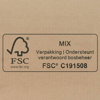 Amerikaanse vouwdozen FEFCO 0201 144x94x94mm B-golf bruin FSC