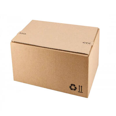 Verzendbox 6 255x180x160mm EG Bruin, Autolock + plakstrip
