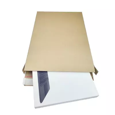 Mailbox 2 A4+ 250x350x28mm EG bruin + 2x plakstrip