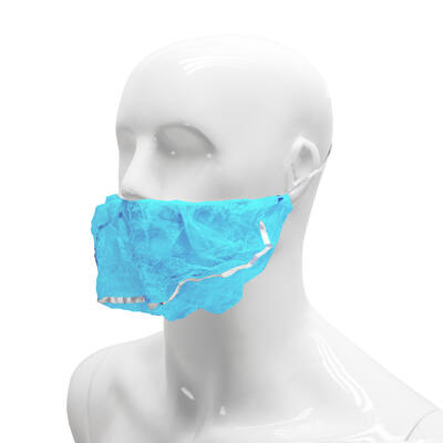 Baardnet extra dicht detecteerbaar blauw