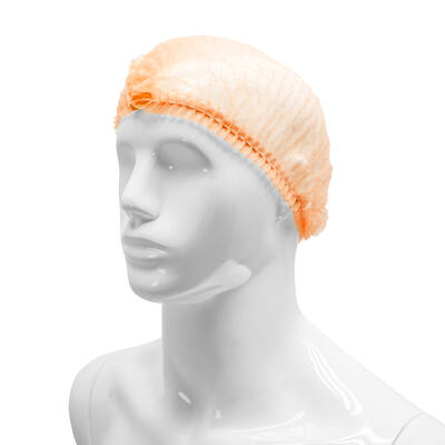 Haarnet wokkels oranje 52 cm