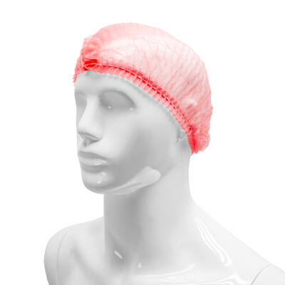 Haarnet wokkels rood 58 cm
