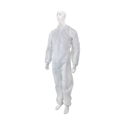 Coverall zonder capuchon non-woven wit maat XL