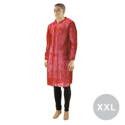 Bezoekersjas klittenband rood maat XXL (9001341)