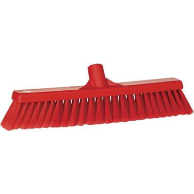 Vikan vloerveger zachte splitvezels rood 410x65x130 mm (31784)