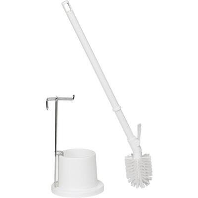 Vikan toiletborstel met houder wit ø 90 mm lengte steel + borstel: 720 mm houder: ø 130 mm (50515)