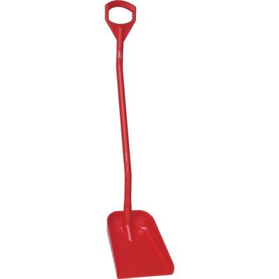 Vikan schep ergonomische steel 1.280 mm klein blad rood 340x270 mm (56114)