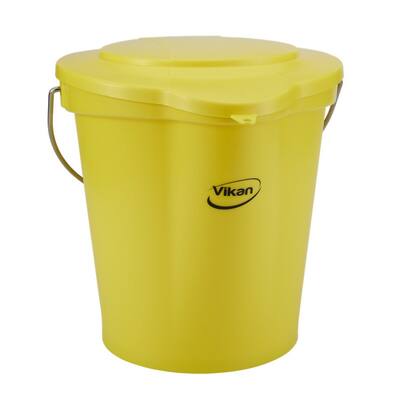Vikan emmer maatverdeling schenktuit geel 12 liter (56866)