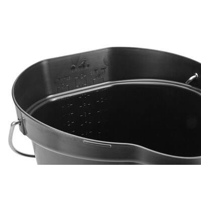 Vikan emmer maatverdeling schenktuit zwart 12 liter (56869)