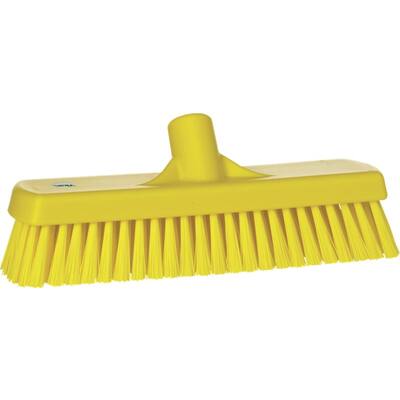 Vikan vloerschrobber harde vezels geel 305x85x110 mm (70606)