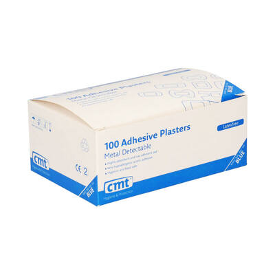 Detectiepleisters PE HACCP 25x72 mm blauw (332572)