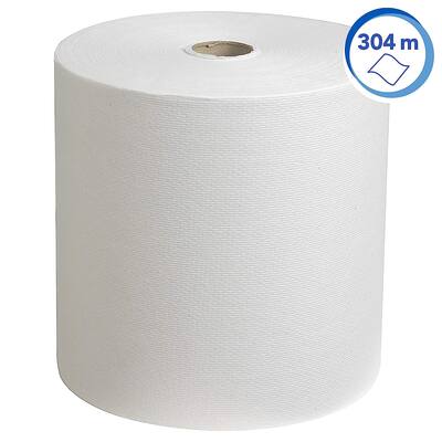 Handdoekrol Scott 1-laags wit 19,8cm x 304m