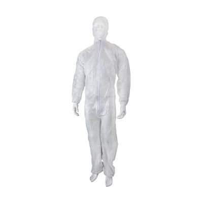 Coverall non-woven wit maat XL