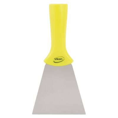Vikan handschraper RVS blad geel 205x100x32 mm (40116)
