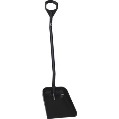 Vikan schep ergonomische steel 1.310 mm groot blad zwart 380x340 mm (56019)