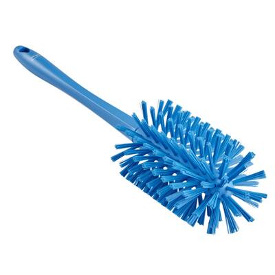 Vikan pijpborstel met vaste steel extra harde vezels blauw 430 mm ø 90 mm (5381903)