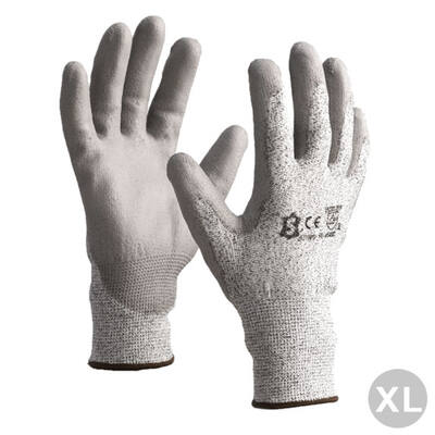 Snijhandschoen PU Level Cut 5 grijs maat XL