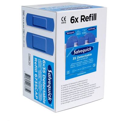 Salvequick navulling pleisters detecteerbaar 6x35 stuks (6735)
