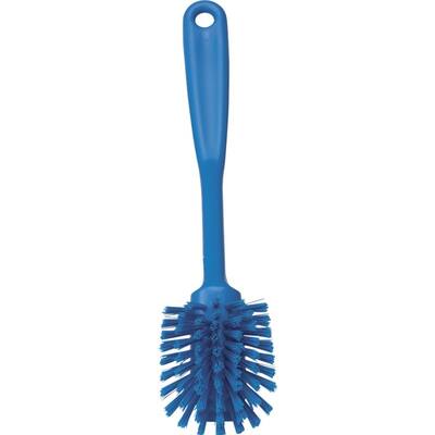 Vikan vaatwasborstel met schraaprand polyester vezels medium (42373)