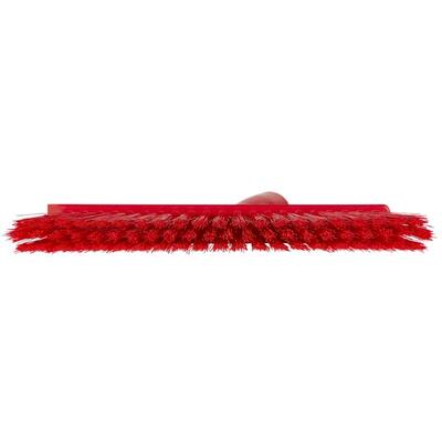 Vikan stofferbezem met haakse schroefdraad medium rood 250x120x30 mm (31034)