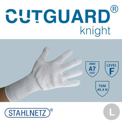 Snijhandschoen cutguard Knight wit maat 9 (L)