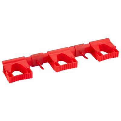 Vikan ophangsysteem hygiënisch Hi-Flex 3 band klemmen 2 haken rood 420x87x48 mm (10114)