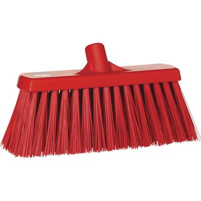 Vikan bezem extra harde vezels rood 330x100x170 mm (29154)