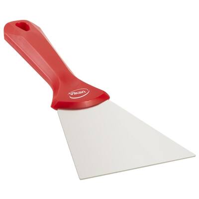 Vikan handschraper RVS blad rood 235x100x22 mm (40094)
