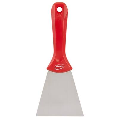 Vikan handschraper RVS blad rood 235x100x22 mm (40094)