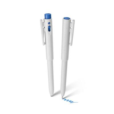 Detectapennen behuizing wit inkt blauw XDETECT met clip