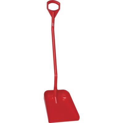 Vikan schep ergonomische steel 1.310 mm groot blad rood 380x340 mm (56014)