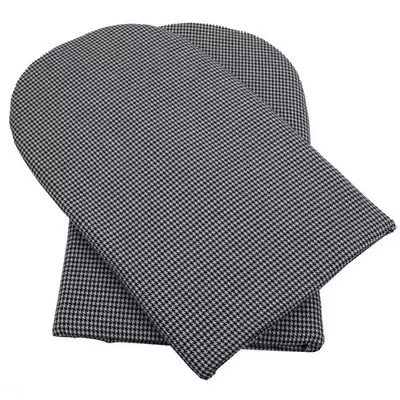 Ovenwanten hittewerend extra dik blauw geruit (330133B)