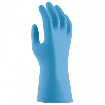 Onderzoekshandschoenen nitril Uvex u-fit strong N2000 blauw maat L
