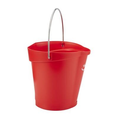 Vikan emmer rood 6 liter met maatverdeling (56884)