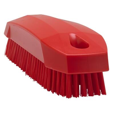 Vikan nagelborstel hard rood 130x50x40 mm (64404)