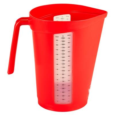 Vikan maatbeker 2 liter rood 140x225x215 mm (60004)