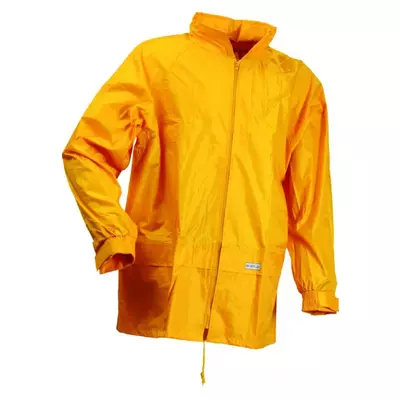 Regenkleding set met jas en broek geel maat XXL