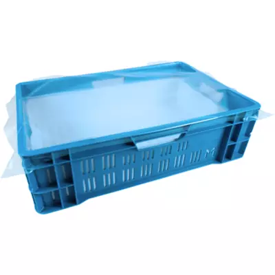 HDPE vellen blauw 70x40+3 cm op blok 15mµ